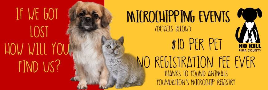 Monthly Microchip Events | No Kill Pima County